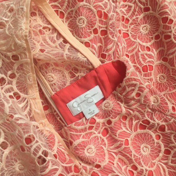 Beautifully Detailed flower overlay dress - Picture 5 of 7